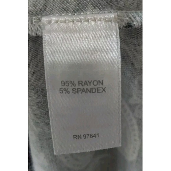 J Jill Paisley Petite Print Long Sleeve Dress Geometric Design Black/Pink Sz XSP - Picture 5 of 5